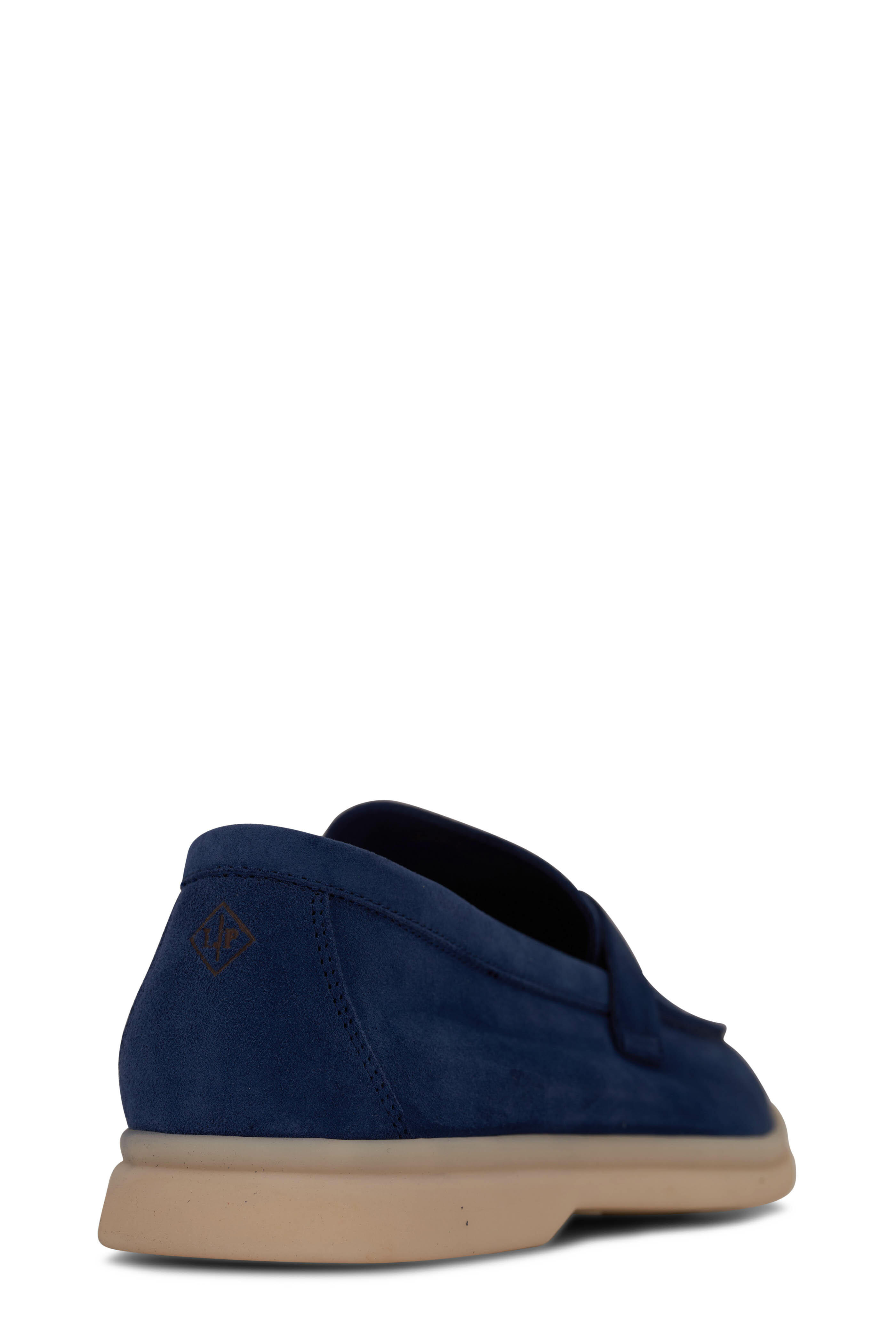 Loro Piana - Summer Charms Walk Blue Fluorite Suede Loafer