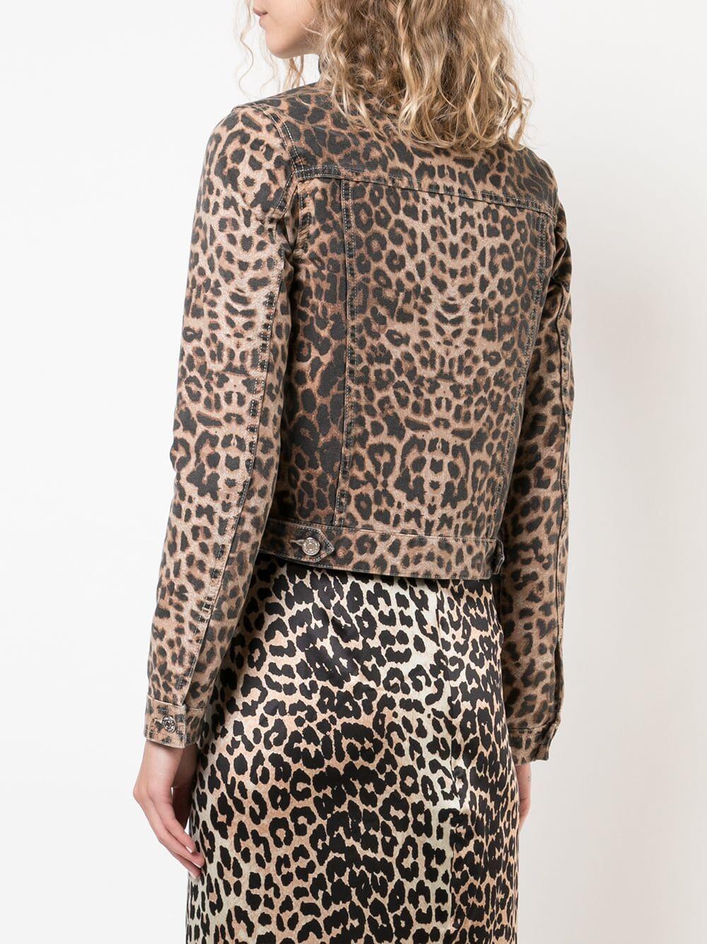 Veronica Beard - Cara Leopard Printed Jean Jacket