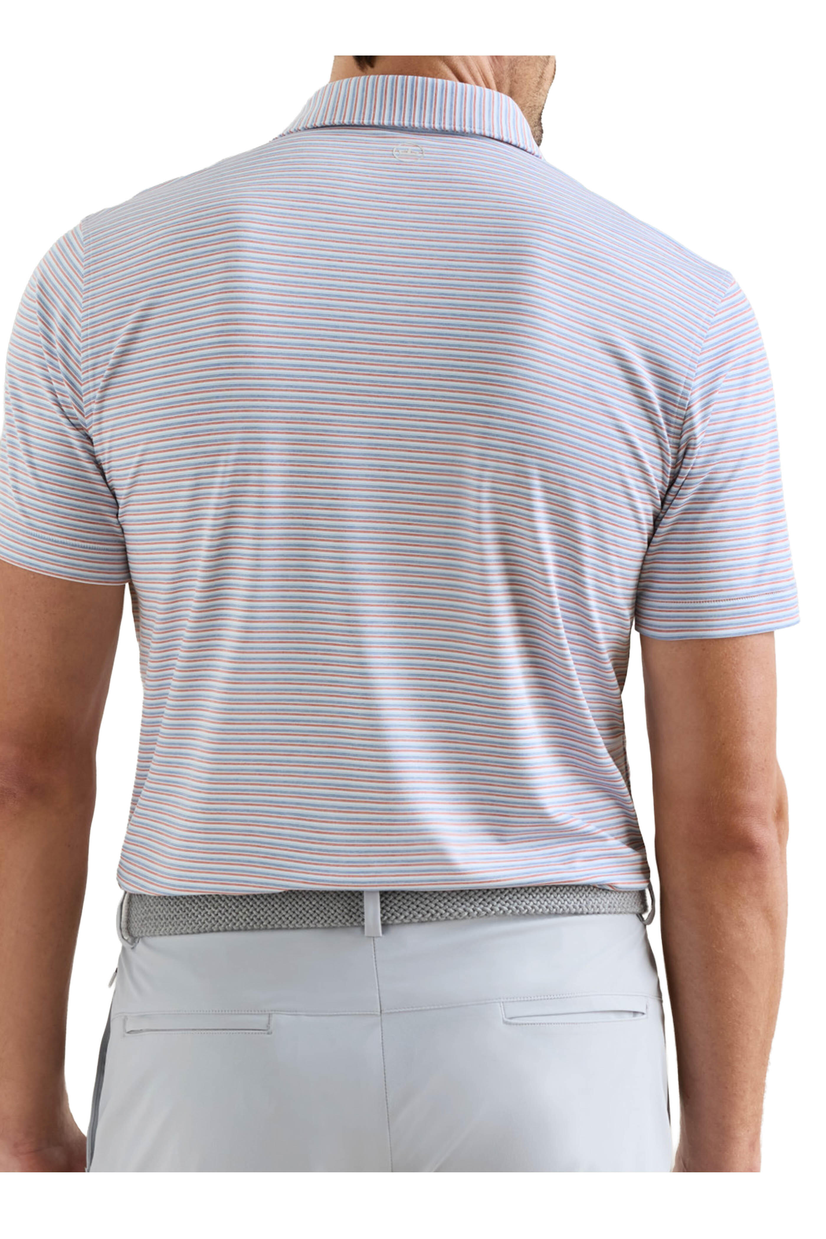 Peter Millar - Alda Blue Frost Performance Jersey Polo - view 4