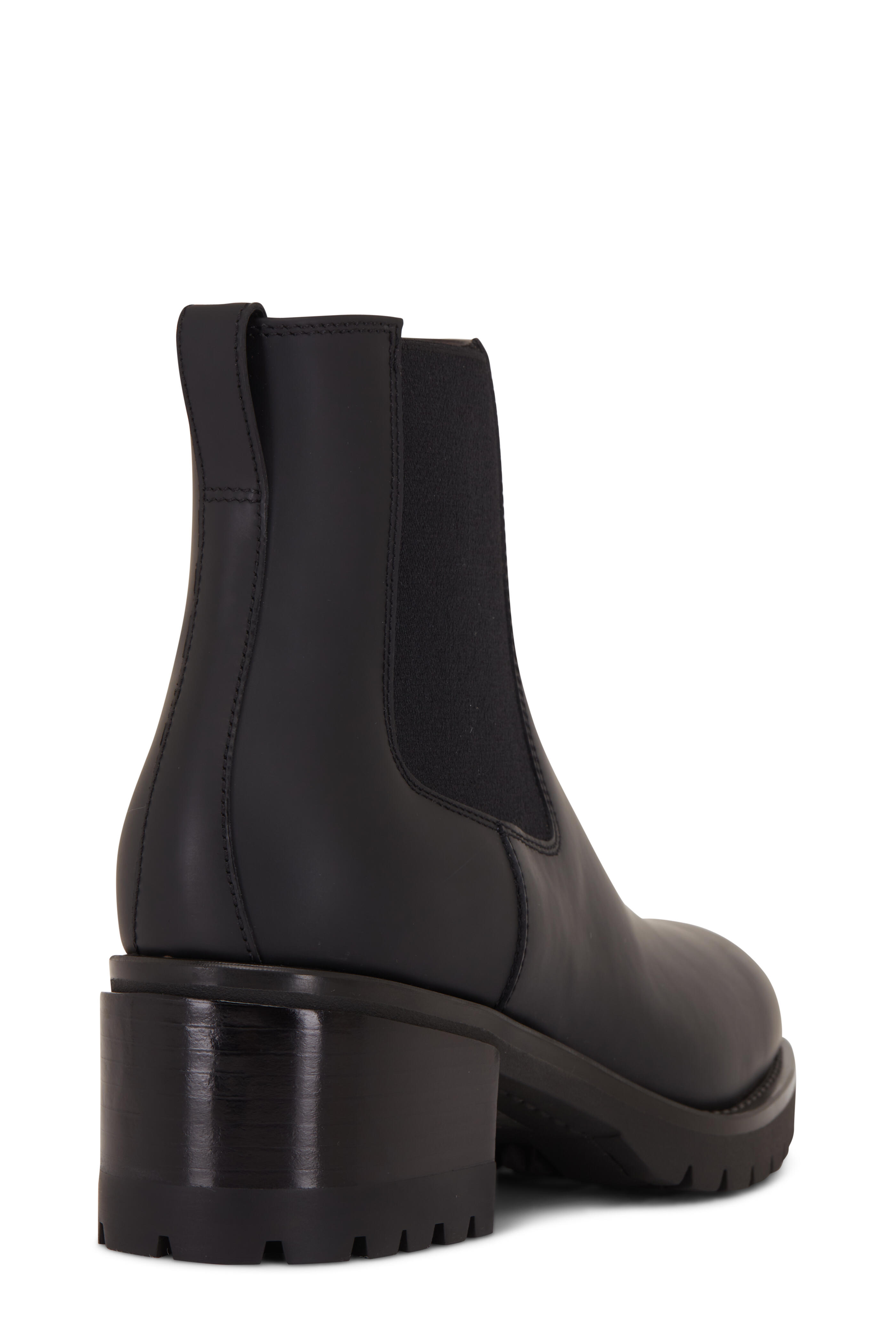 Santoni - Hagar Black Leather Ankle Boot | Mitchell Stores