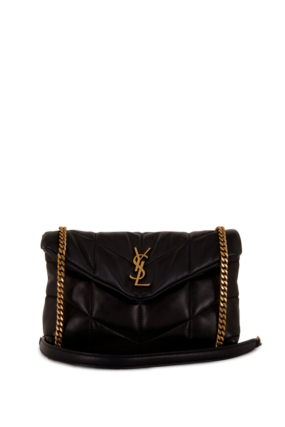 Saint Laurent Loulou Black Quilted Leather Small Shoulder Bag