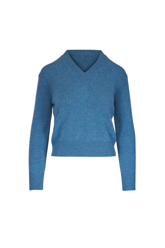 Kinross Lofty Celestial Cashmere V-Neck Sweater - view 1
