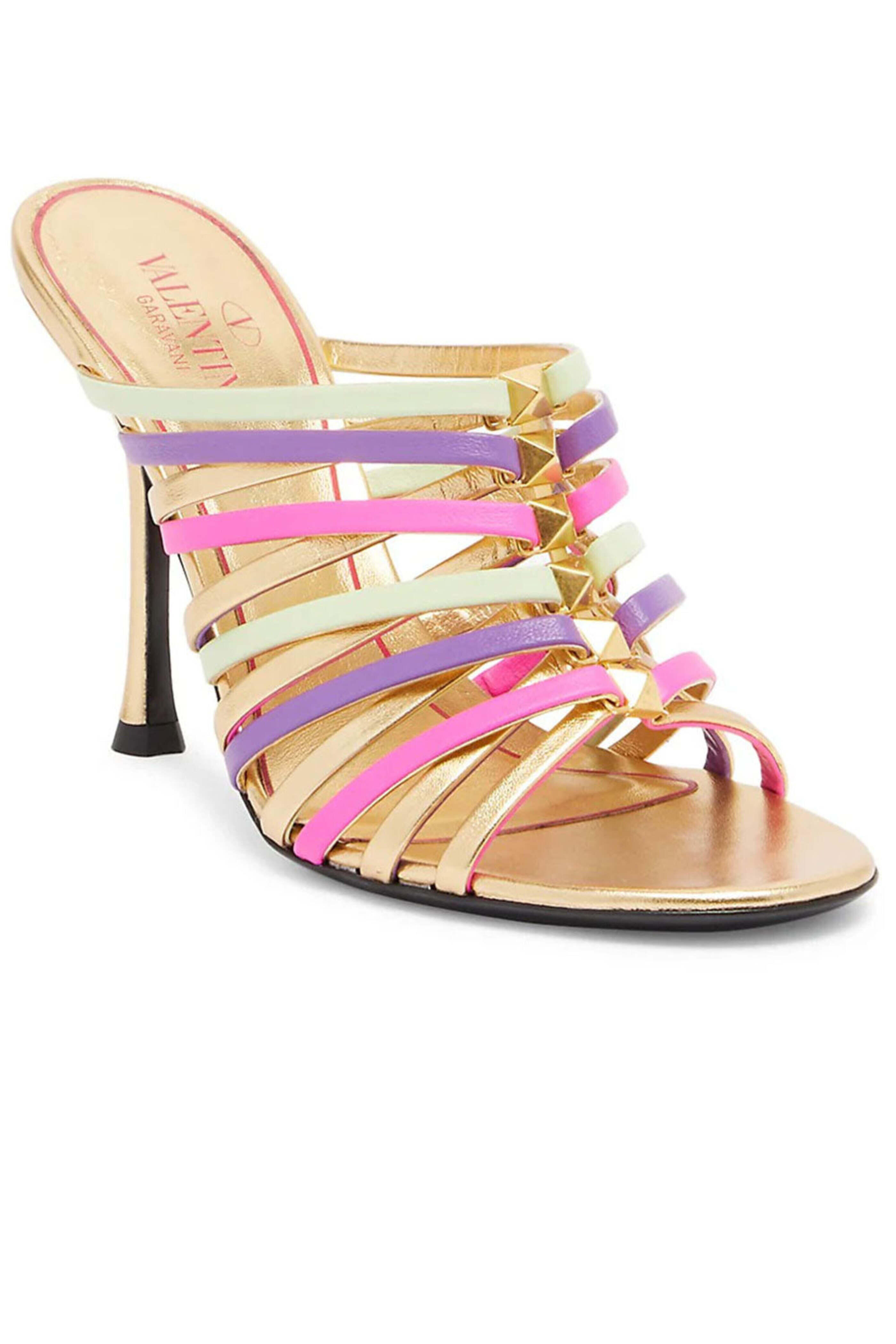 Valentino Garavani - Multicolor Leather Stiletto Sandals