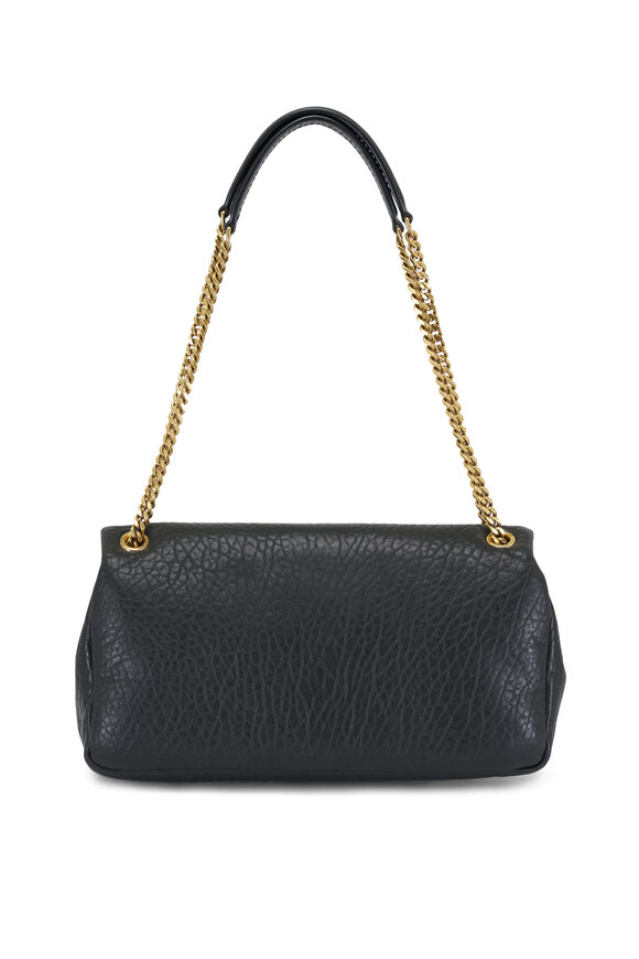 Saint Laurent - Medium Calypso Noir Grained Leather Chain Bag