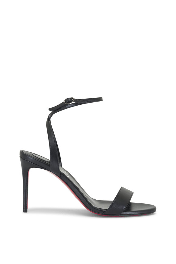 Christian Louboutin - Loubigirl Black Leather Heel Sandal, 85mm