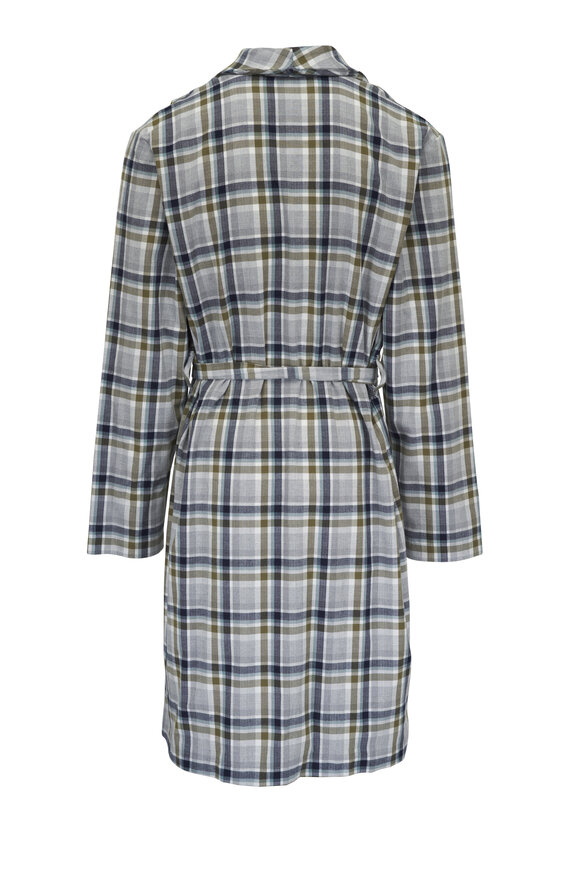 Hanro - Cozy Comfort Wintry Checkered Flannel Robe