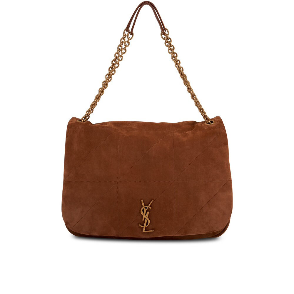 トートバッグ Saint Laurent Brown Suede Large Jamie Shopping Bag Jamie 4.3 Medium suede tote bag in brown - Saint Laurent