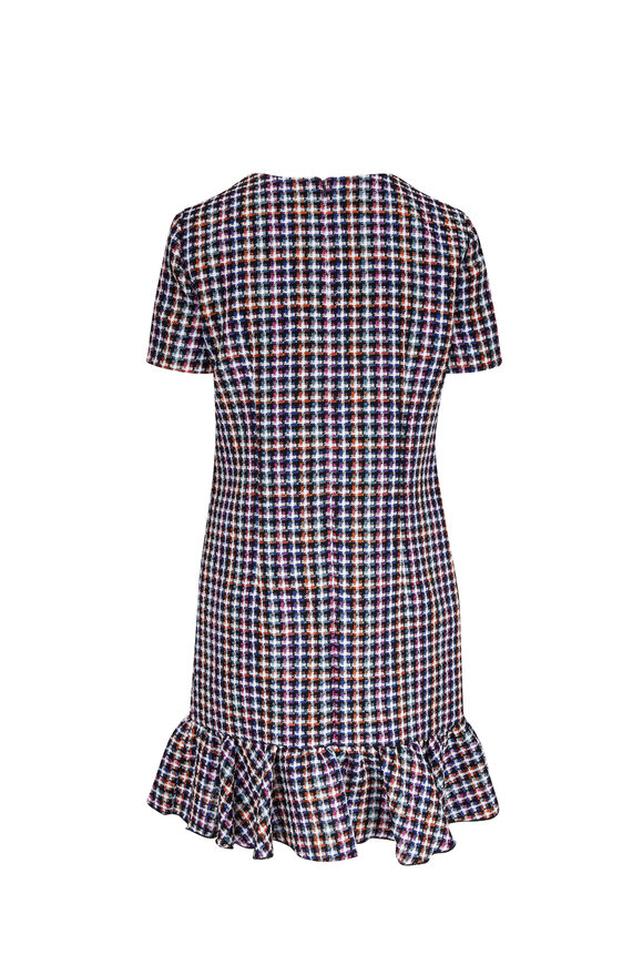 Carolina Herrera - Multicolor Tweed Shift Dress 