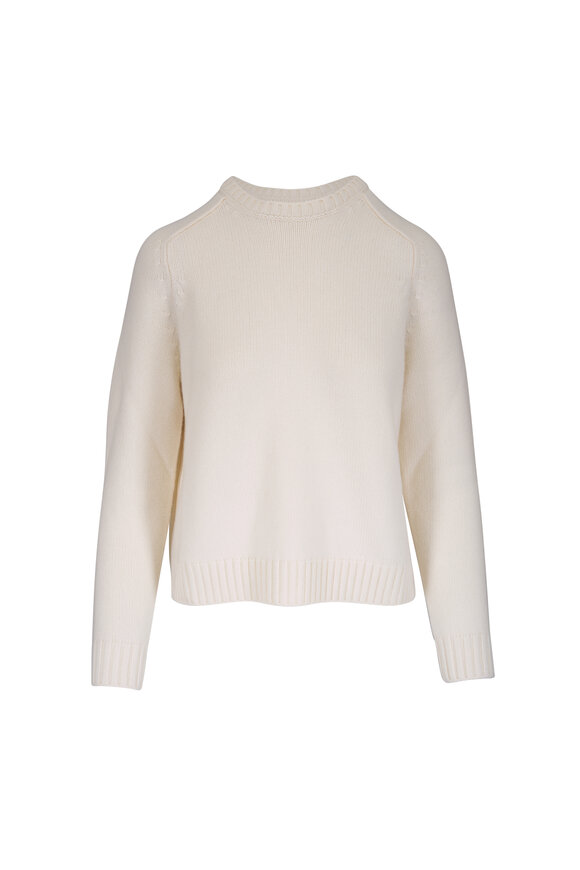 Loro Piana - Parksville Cream Cashmere Sweater | Mitchell Stores