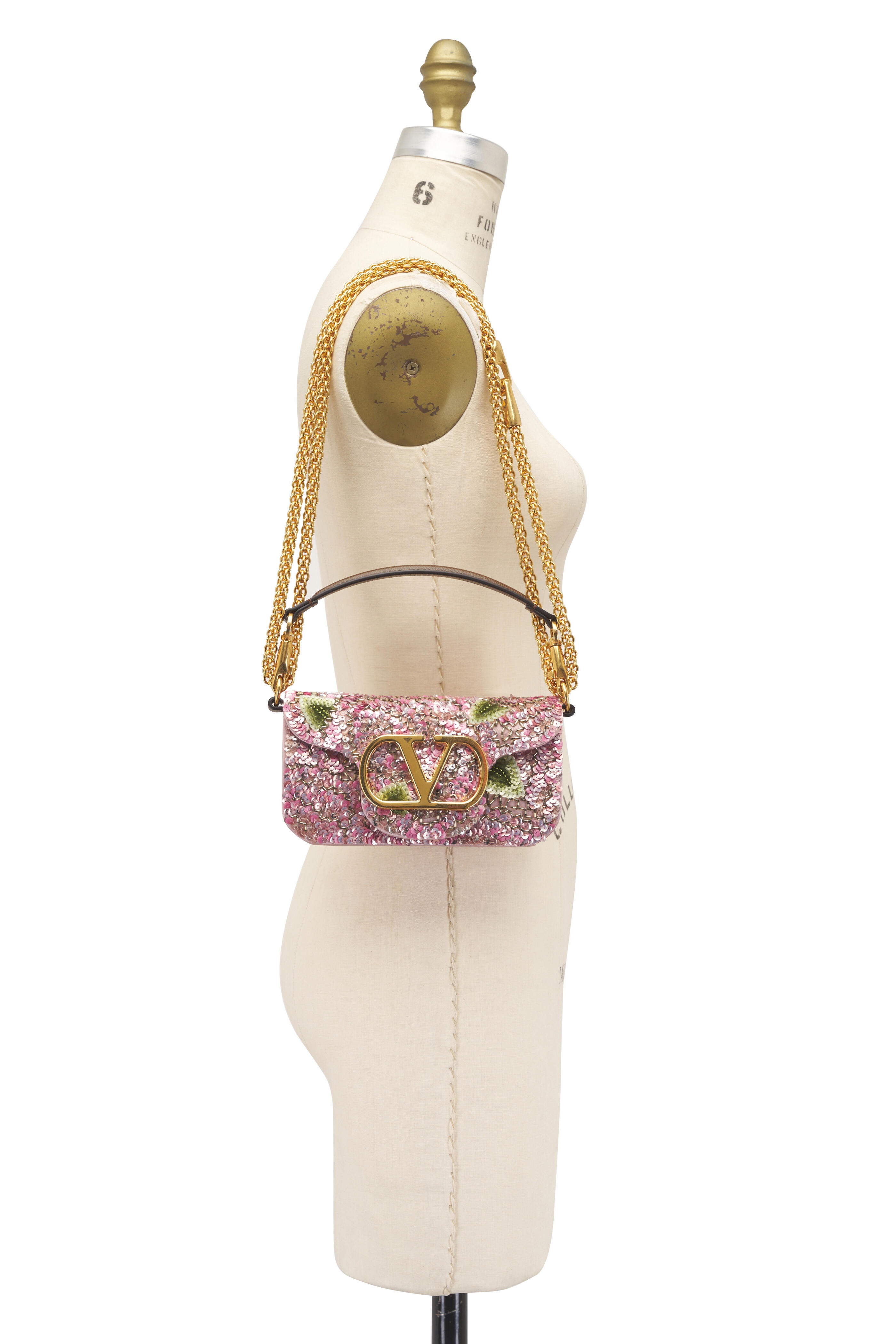 Valentino Garavani - Small Loco Rose Sequin Shoulder Bag