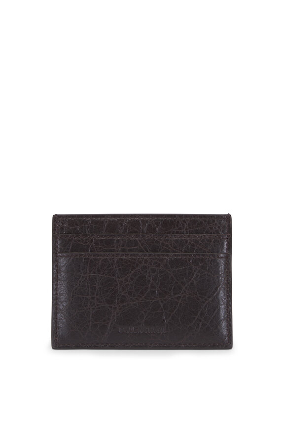 Balenciaga Le City Espresso Leather Card Holder - view 3