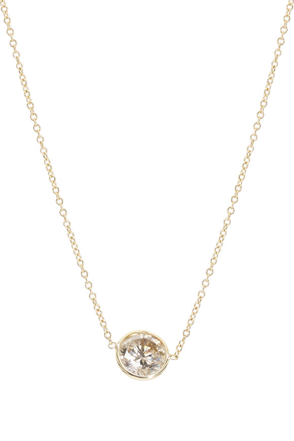 Renee Lewis Antique Yellow Diamond Necklace - view 2