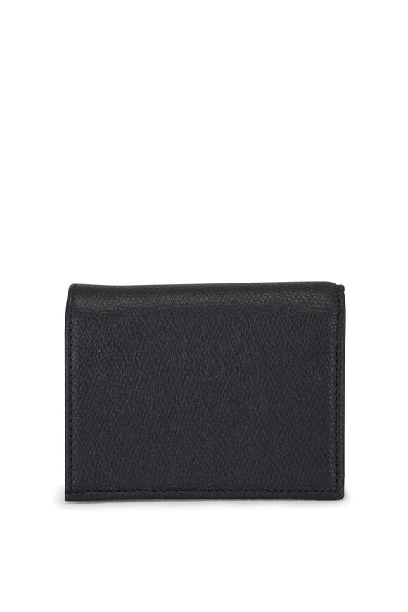 Valentino Garavani - Vlogo Black Grainy Leather Wallet