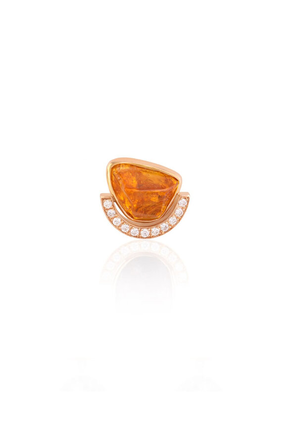 Clara Chehab Irene Citrine Stud Earring