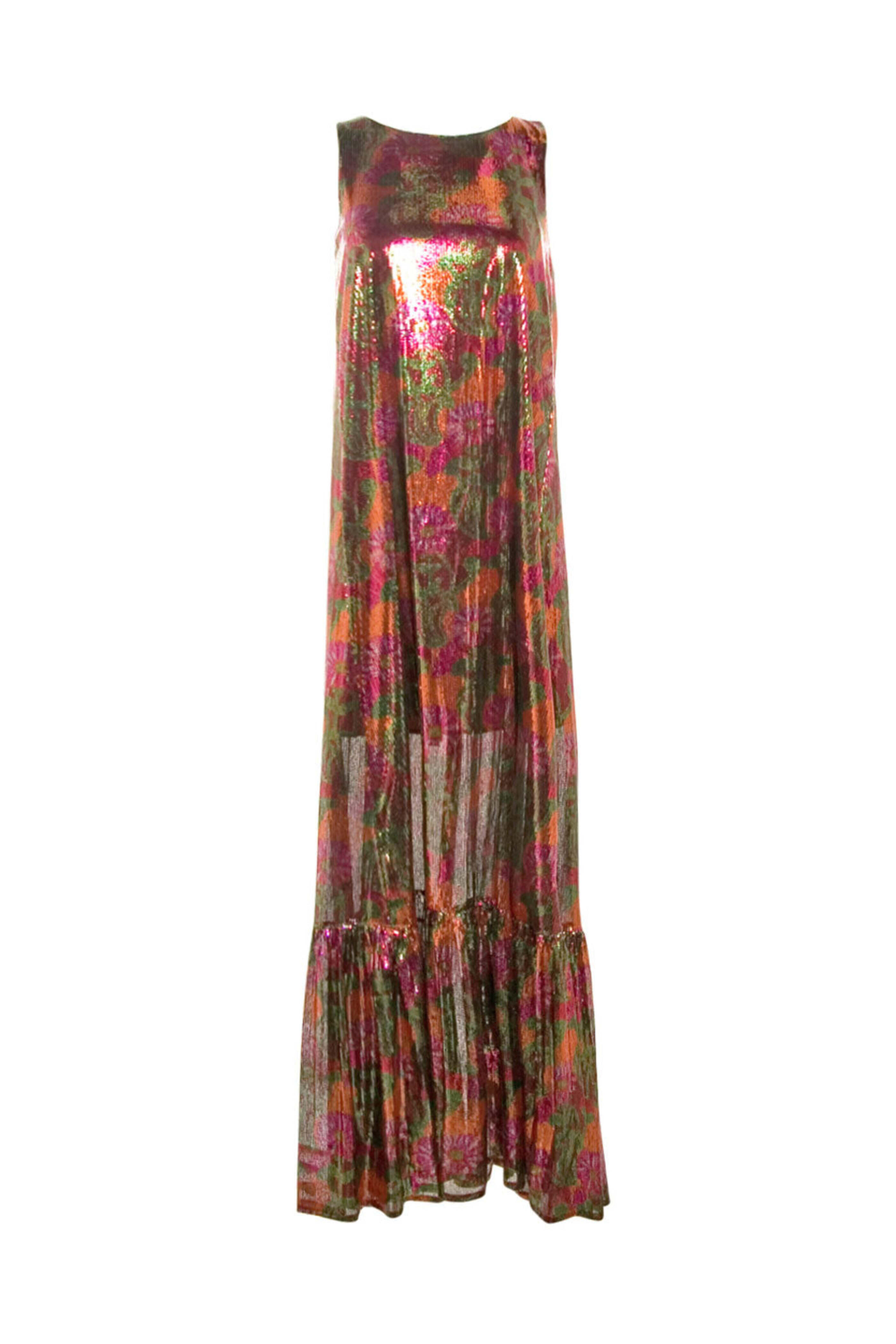 La DoubleJ - Orange Gerber Sequin Soiree Dress