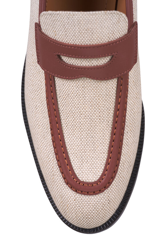Loro Piana Sergio Natural & Caramel Sugar Loafer - view 4