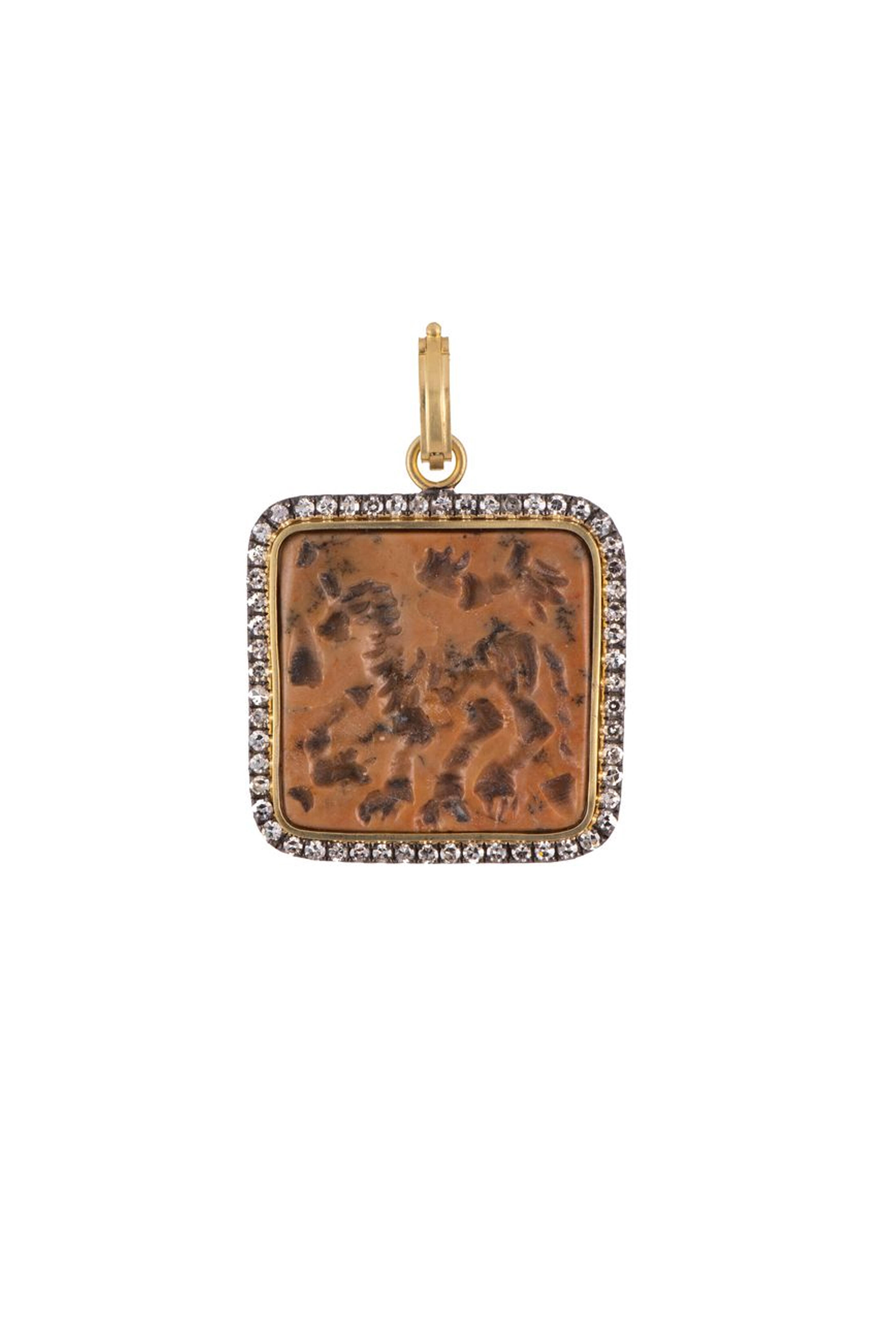 Sylva & Cie - Square Meso Seal Pendant