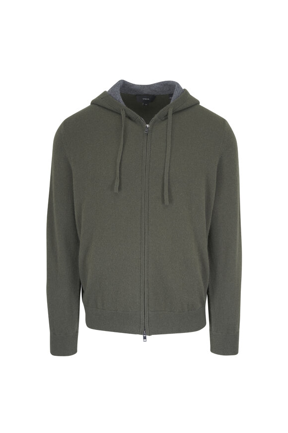 Vince Green Front Zip Hoodie - view 1