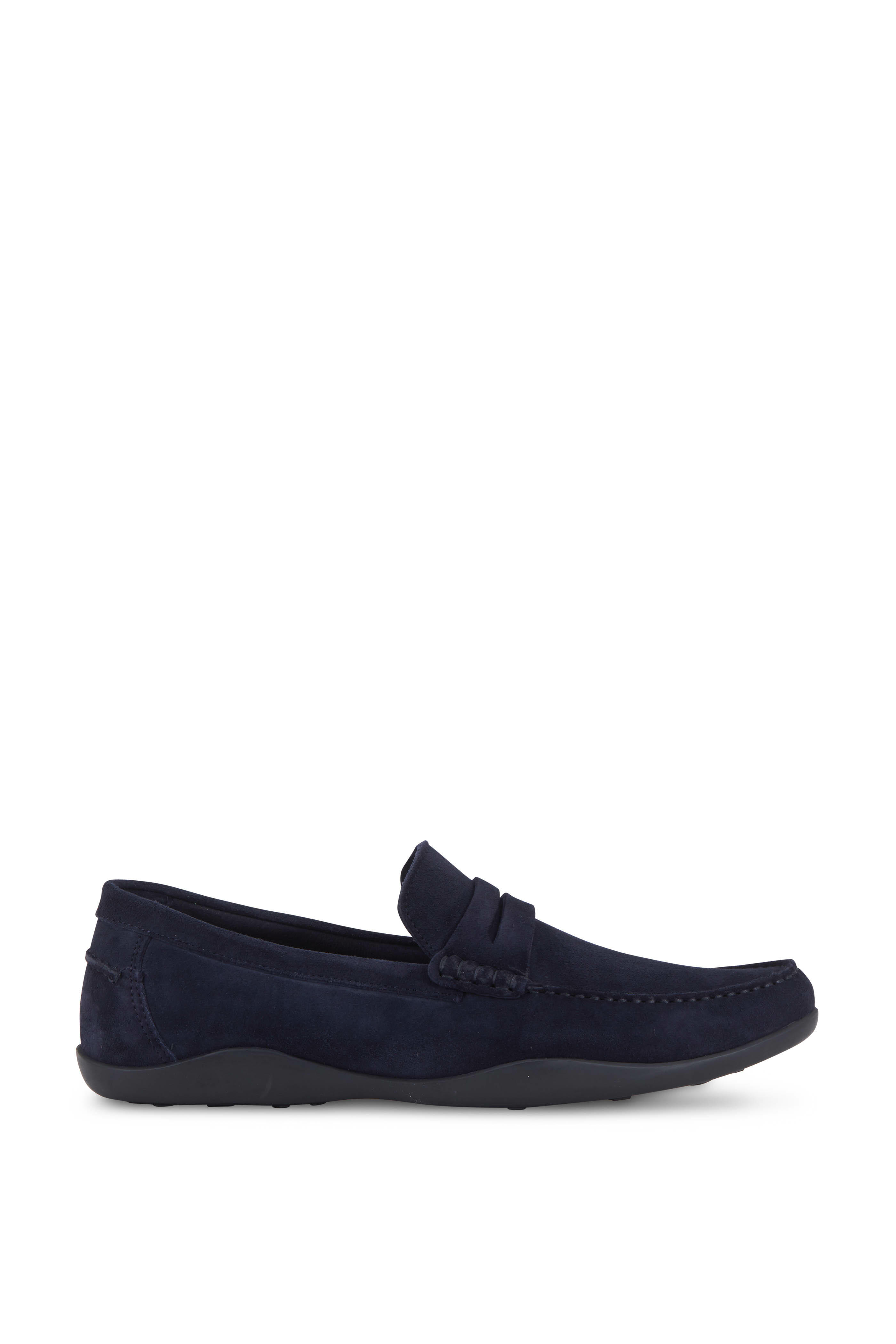 Harrys of London - Basel Midnight Blue Suede Driver