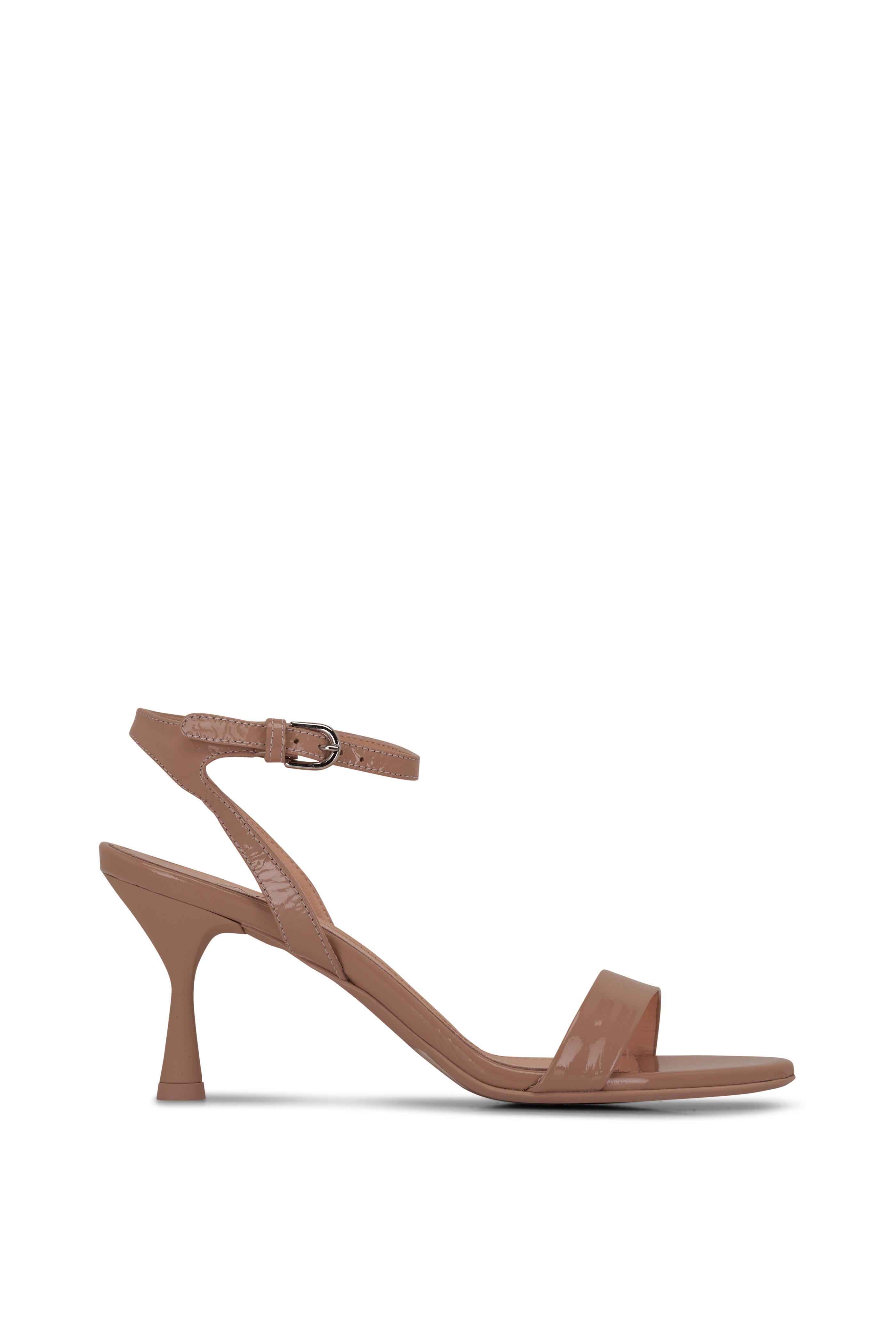 AGL Belinda Basic Leather Ankle Strap Sandal 75mm