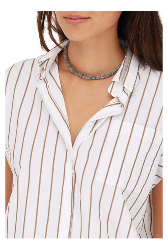 Brunello Cucinelli - Silver Monili Tubular Choker Necklace