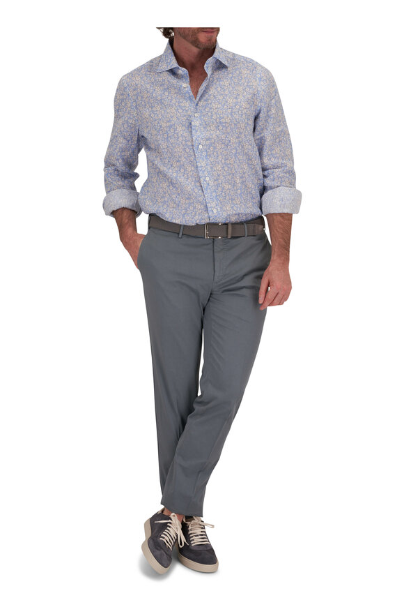 PT Torino - Light Gray Slim Fit Cotton Chino