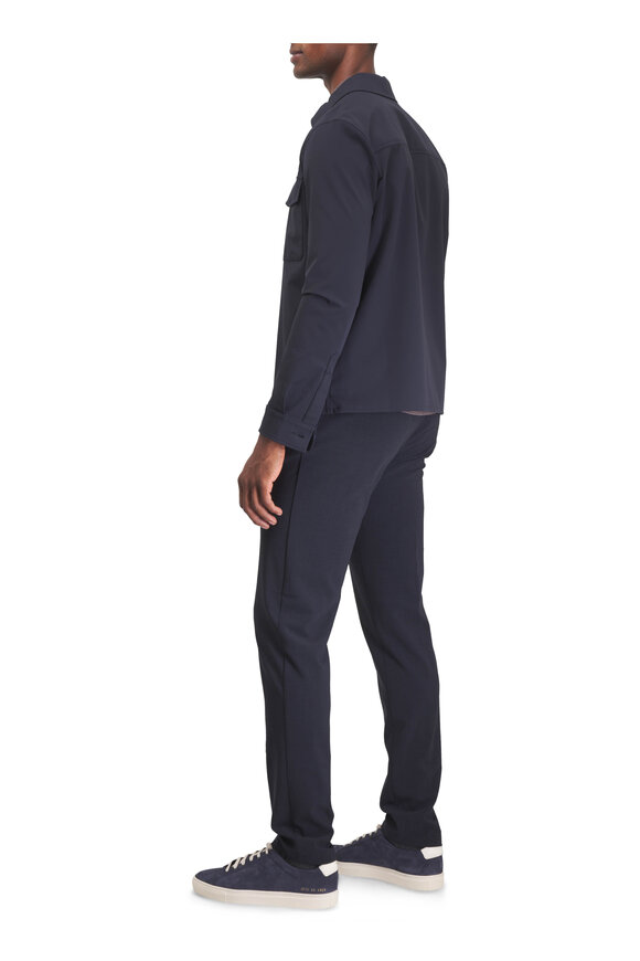 Marco Pescarolo Evo Navy Wool Crepe Dress Pant - view 4