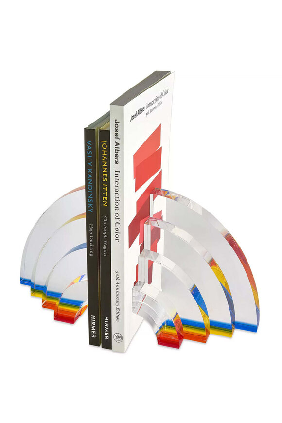 Tizo Lucite Rainbow Bookends - view 2