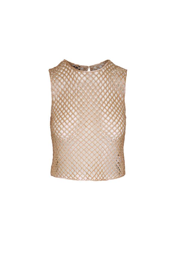 TWP Olive Gray Sequin Muscle Tank