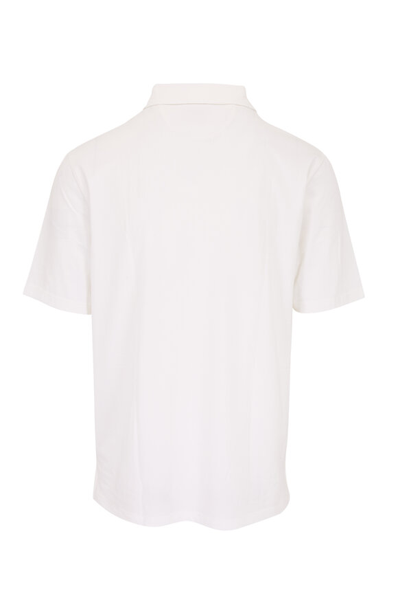 Faherty Brand - Movement™ White Short Sleeve Polo