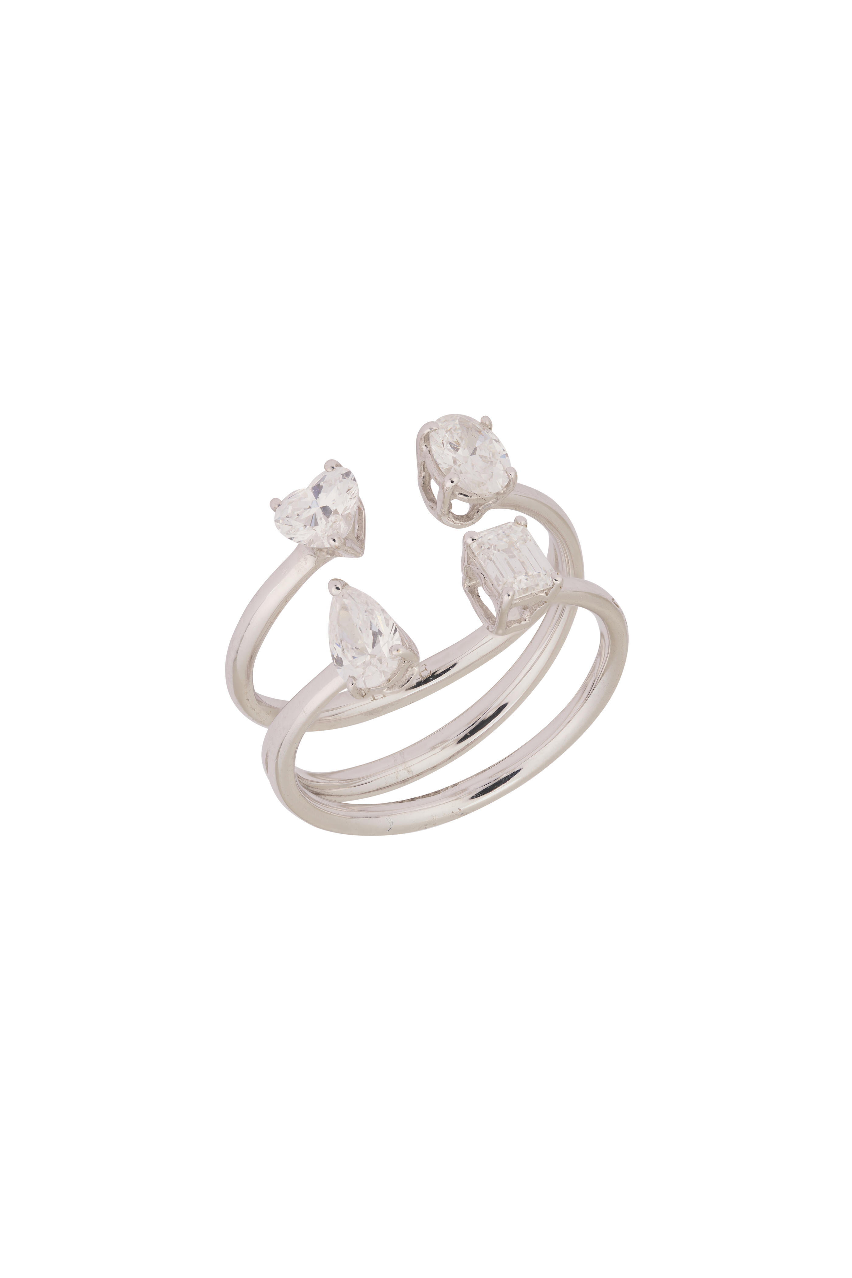 ZYDO - 18k White Gold Diamond Hope Ring