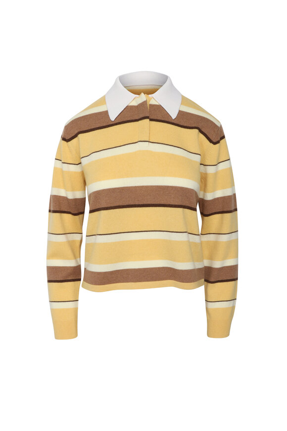 Guest in Residence Rugby Sol Stripe Crop Sweater