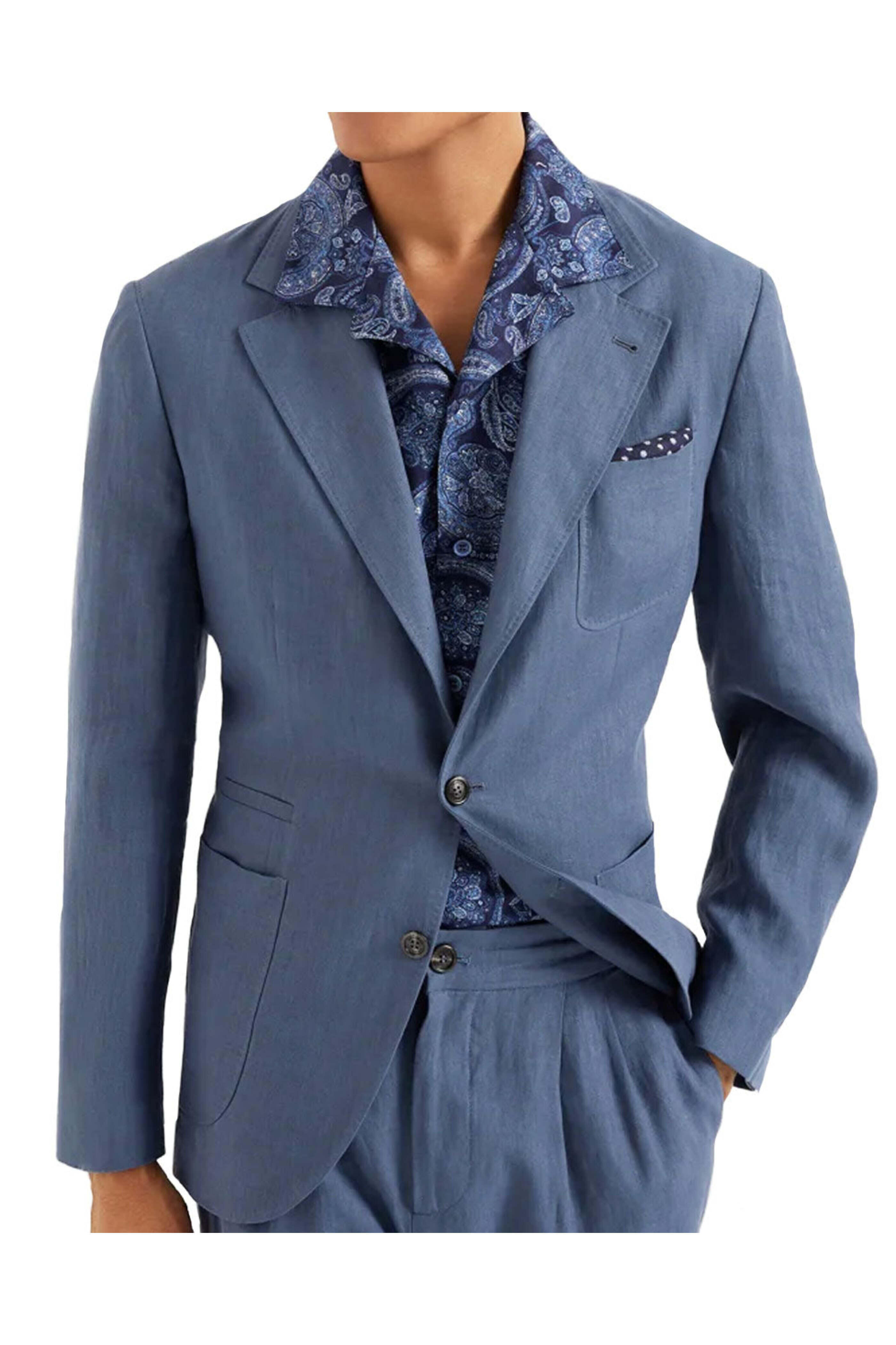 Brunello Cucinelli - Ocean Blue Linen Sportcoat