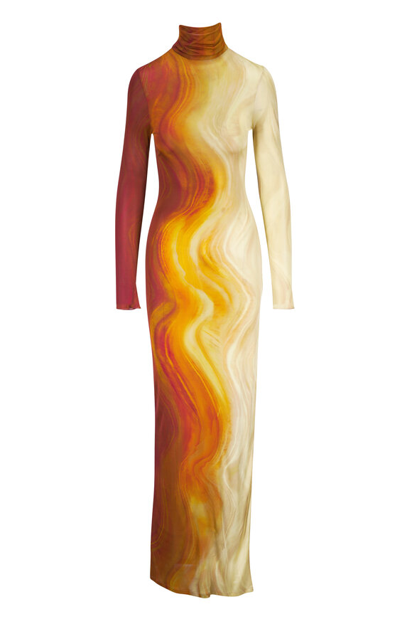 Zimmermann - Wonderland Shell & Yellow Floral Linen Shift Dress