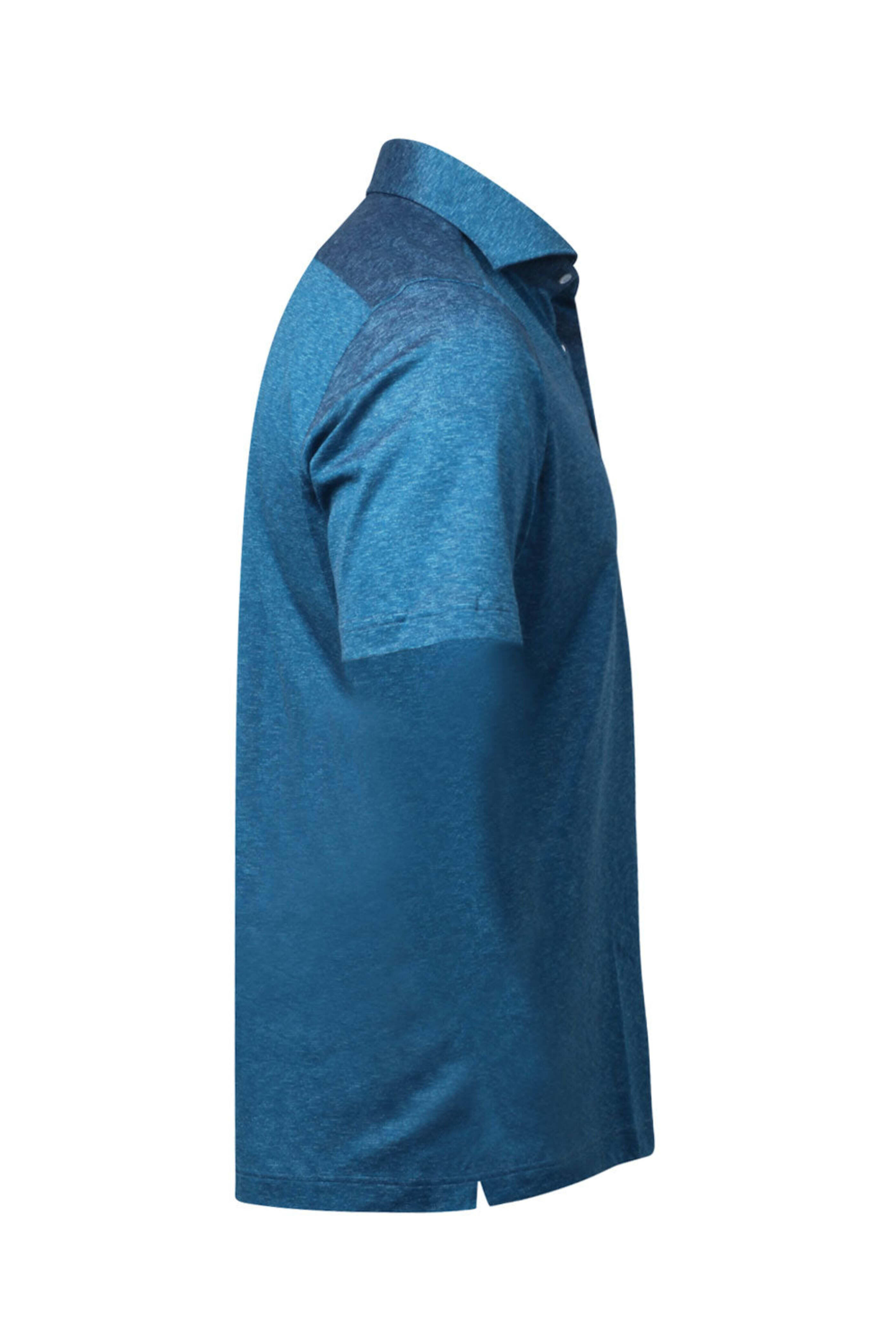 Fray - Heathered Teal Pique Polo