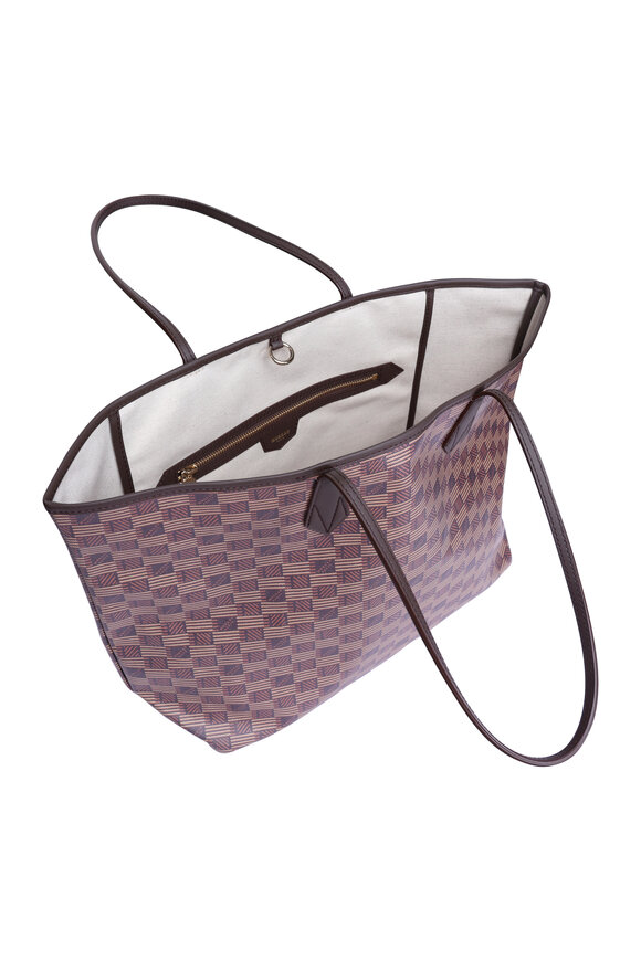 Moreau Paris Saint Tropez Chocolate Canvas Tote - view 4