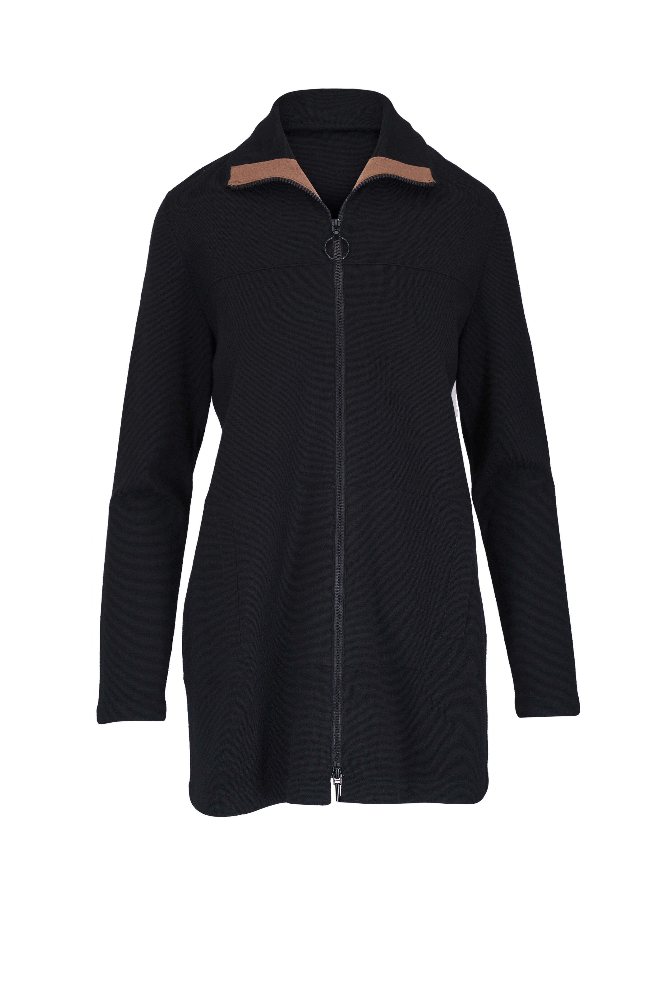 Akris Punto - Black Contrast Trim Cardigan - view 1