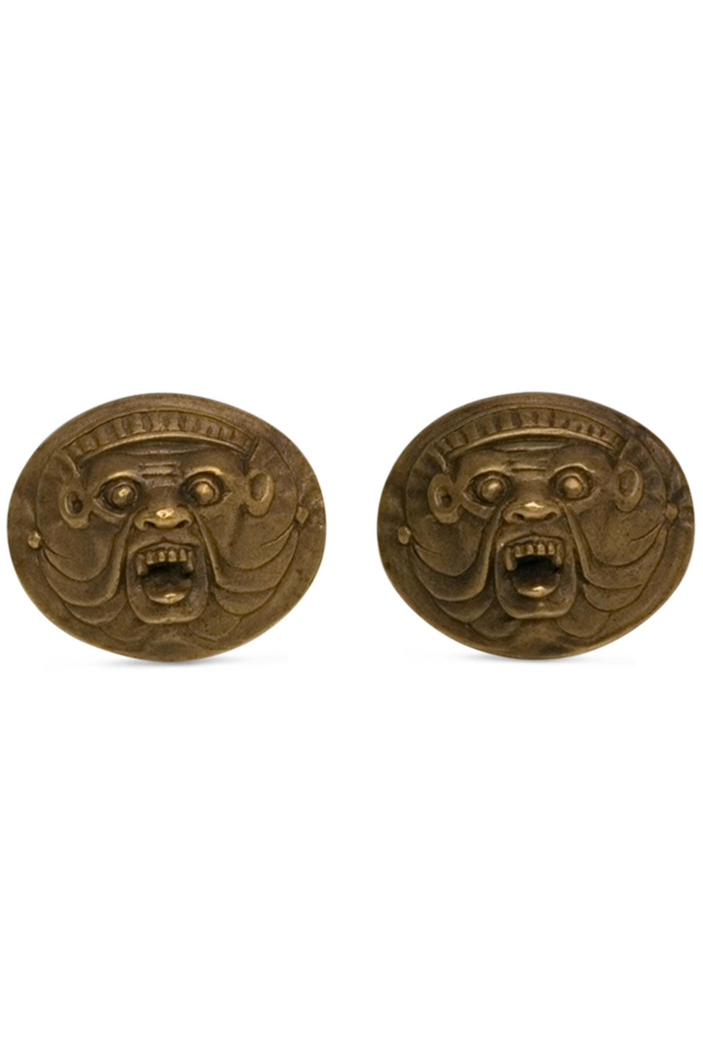Spivey - Bronze & Sterling Bruxellois Demon Cufflinks