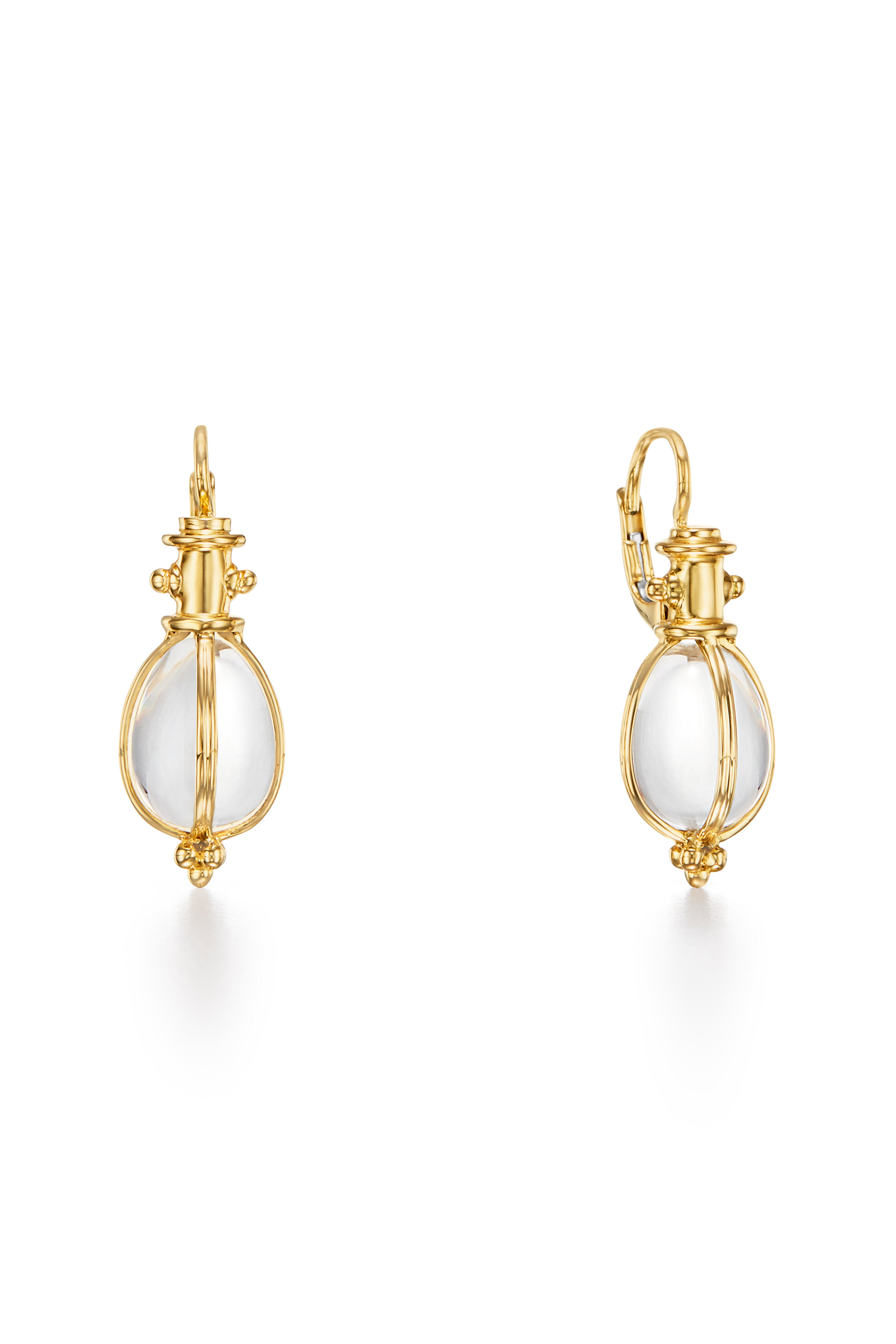 Temple St. Clair - Rock Crystal Amulet Earrings