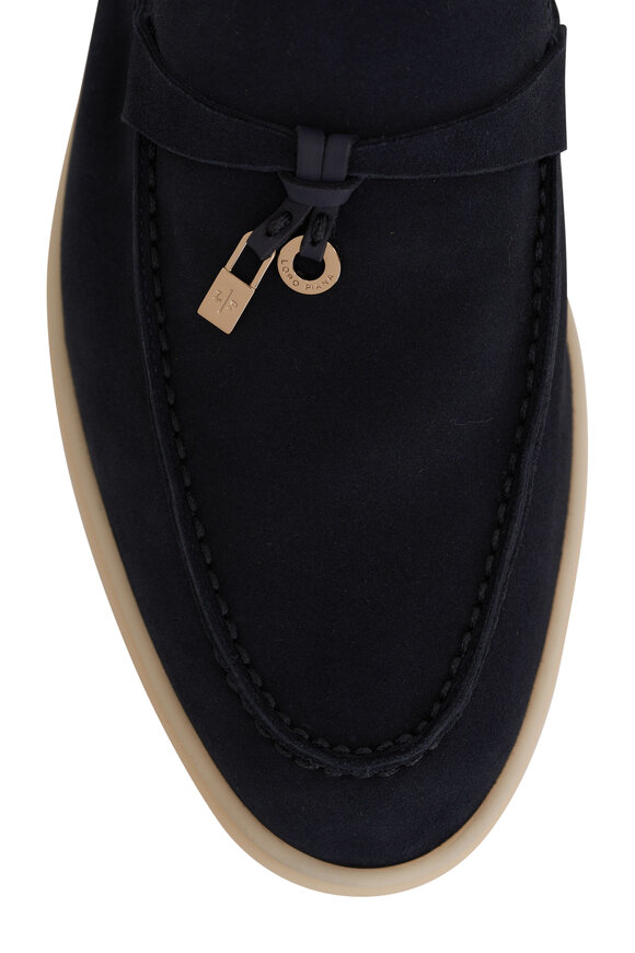 Loro Piana Babouche Charms Walk Argo Blue Melange Loafer - view 4