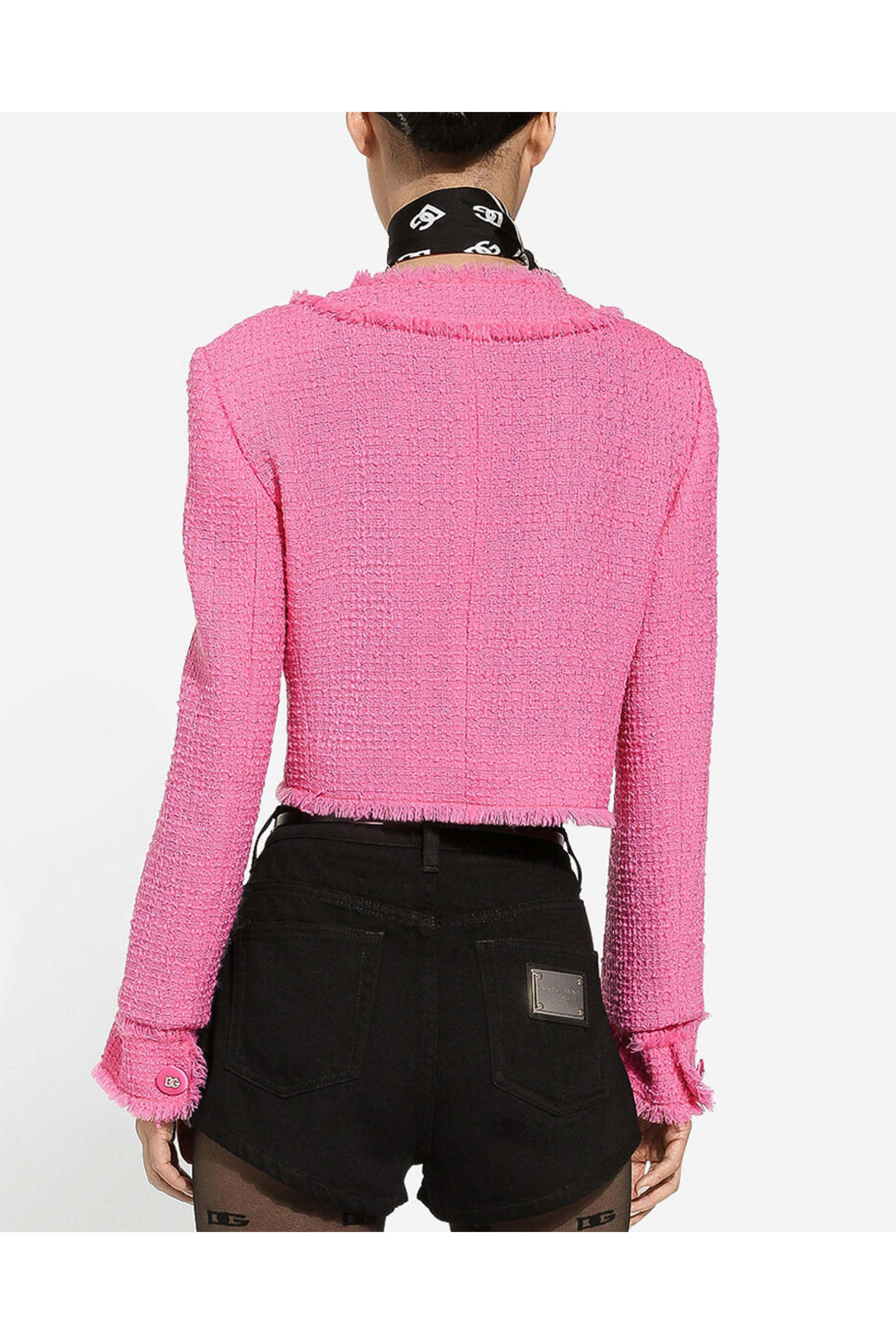 Dolce & Gabbana - Rosa Tweed DNA Jacket