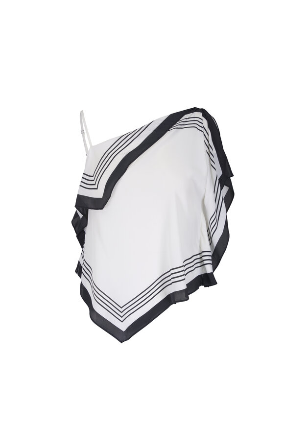 AG Verya Spritz Me Up Asymmetric Silk Scarf Top - view 1