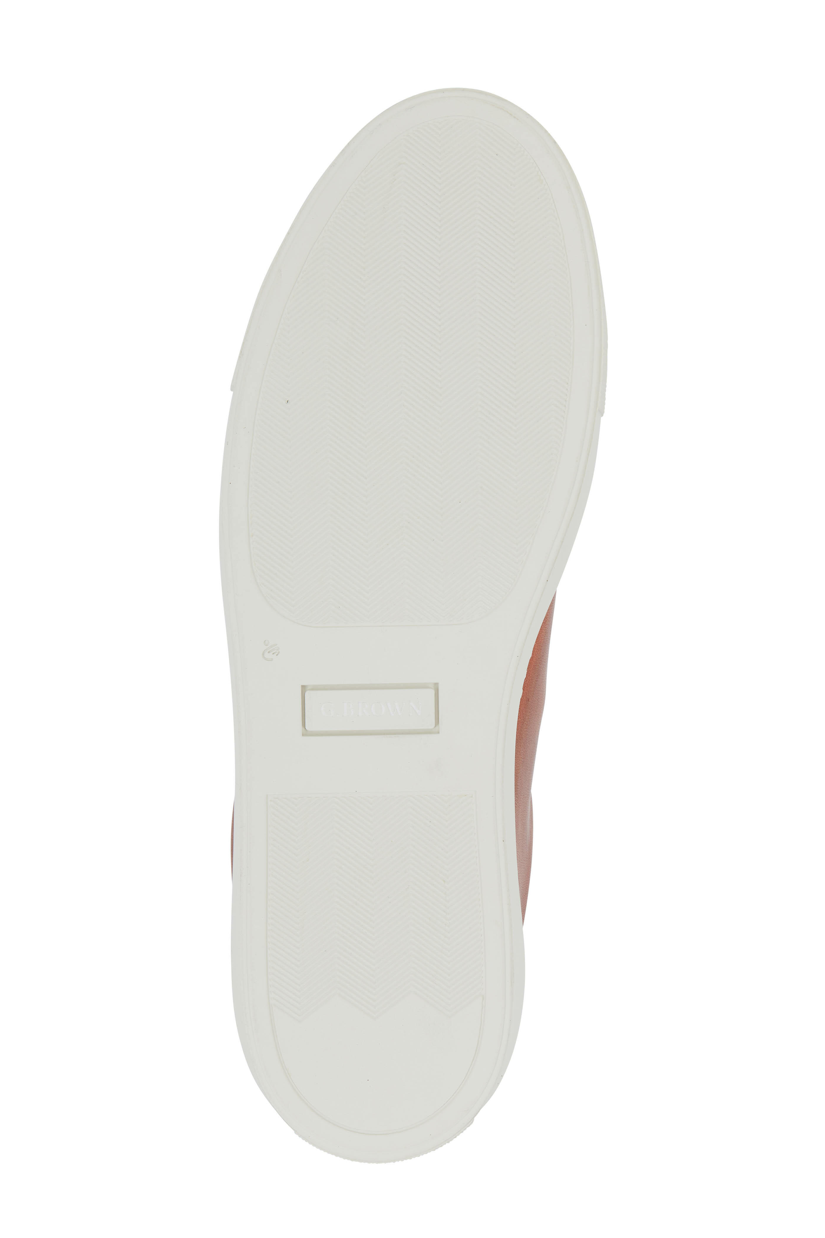 G Brown - Court Tan & Navy Blue Leather Sneaker