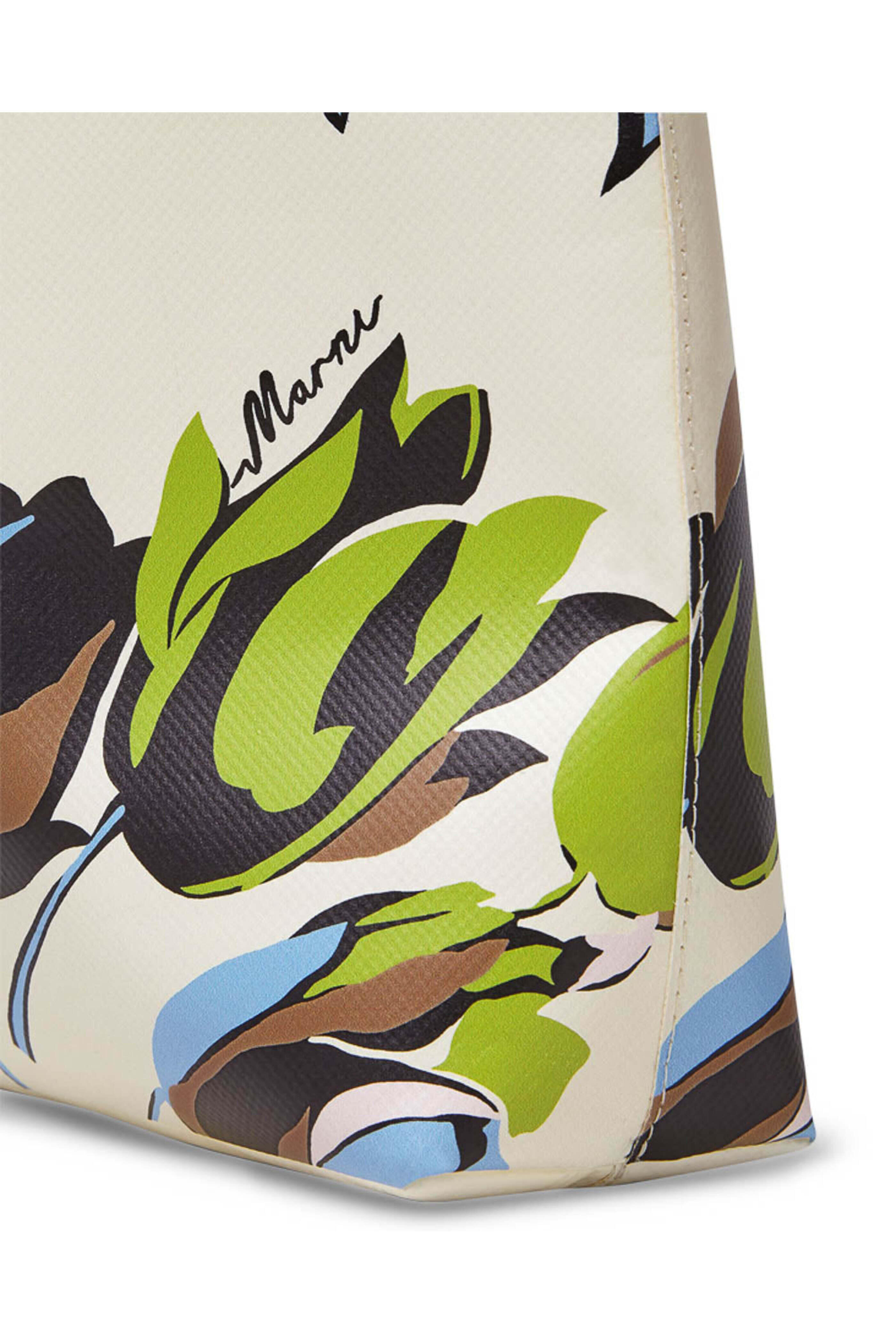 Marni - Off White Windblown Print PVC Shopping Bag