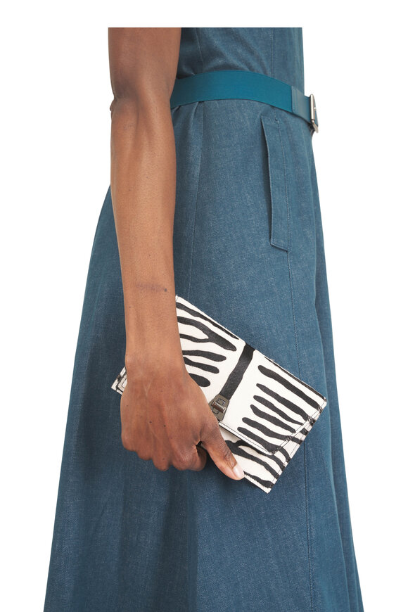 Akris Small Anouk Animal Stripe Envelope Clutch - view 2