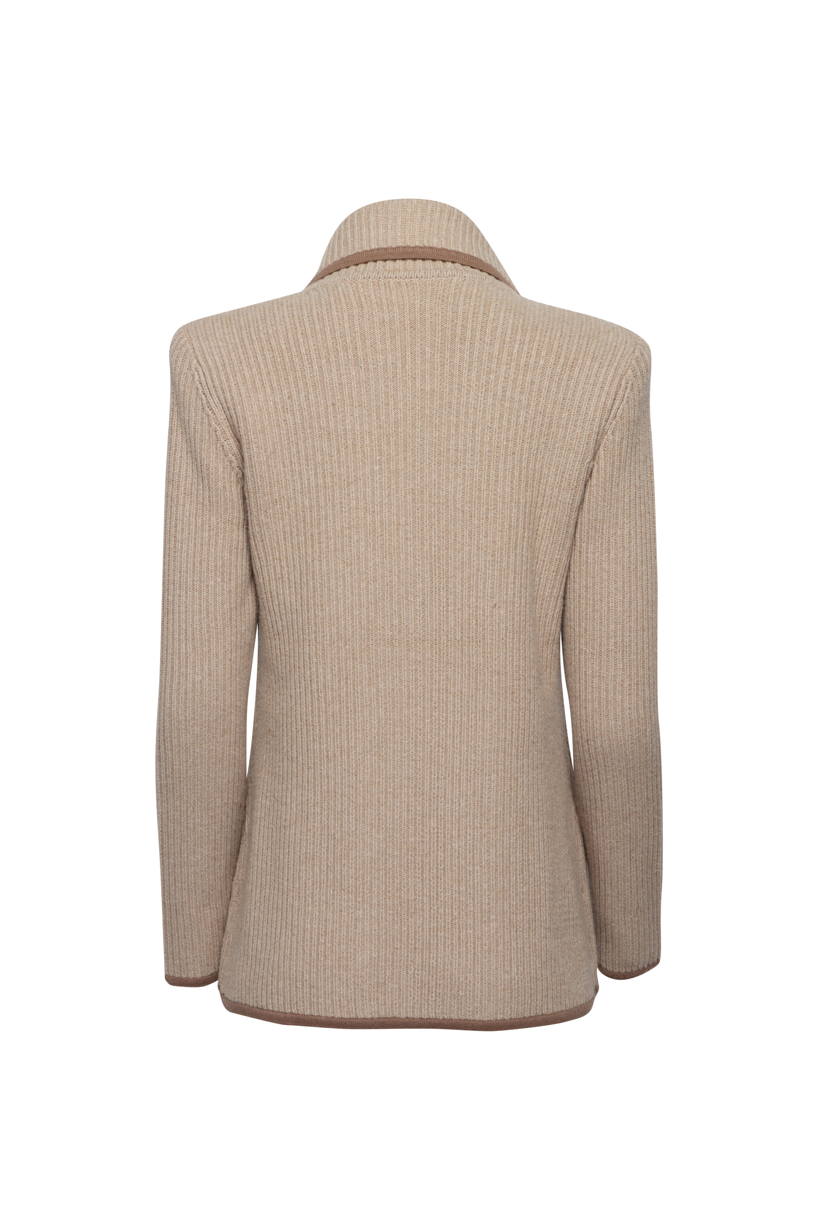L'Agence - Ranch Natural & Brown Knit Blazer