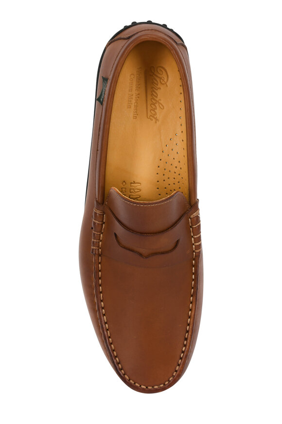Paraboot - Cabrio Light Brown Leather Penny Loafer