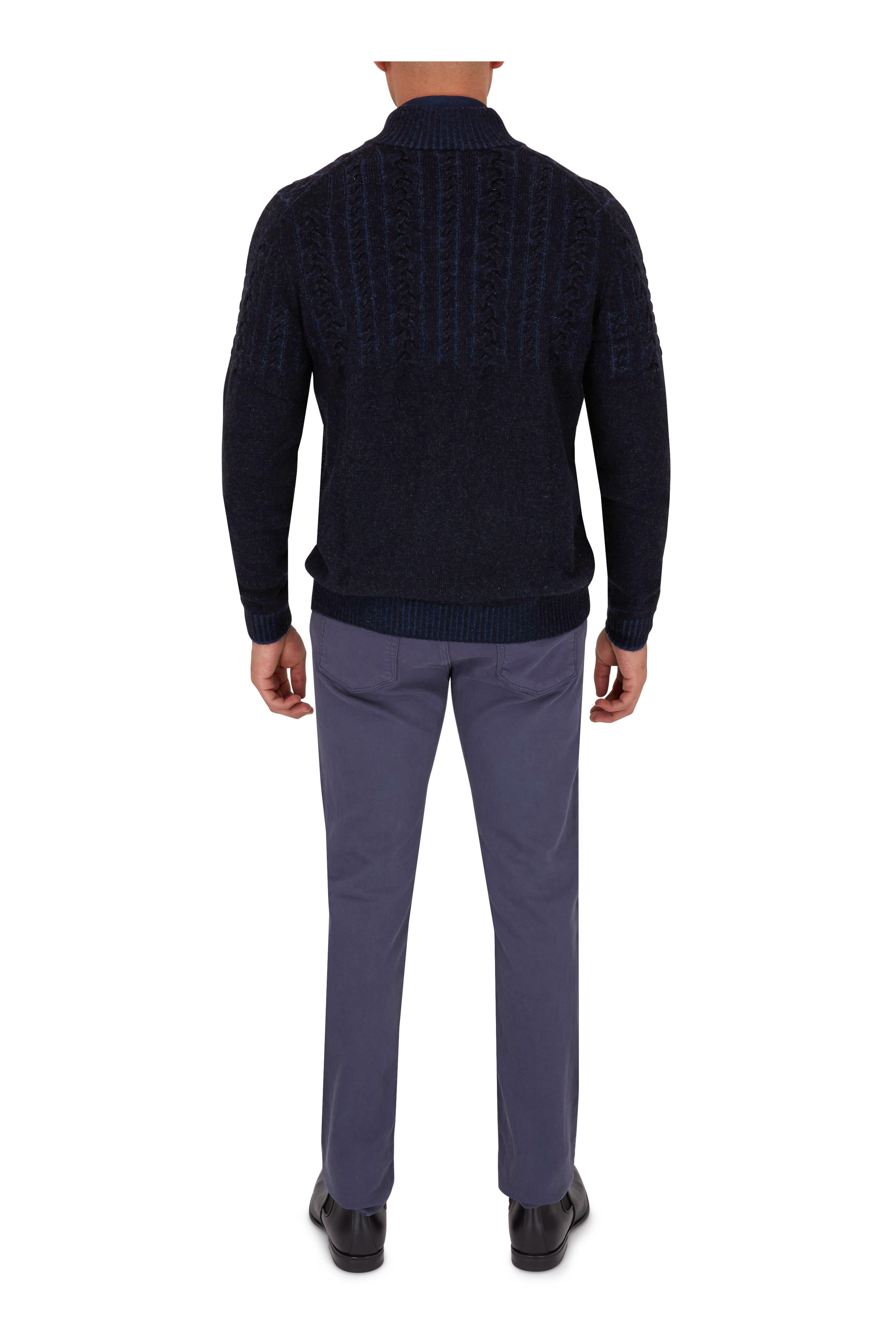 Aquatalia - Adrian Black Leather Weatherproof Chelsea Boot