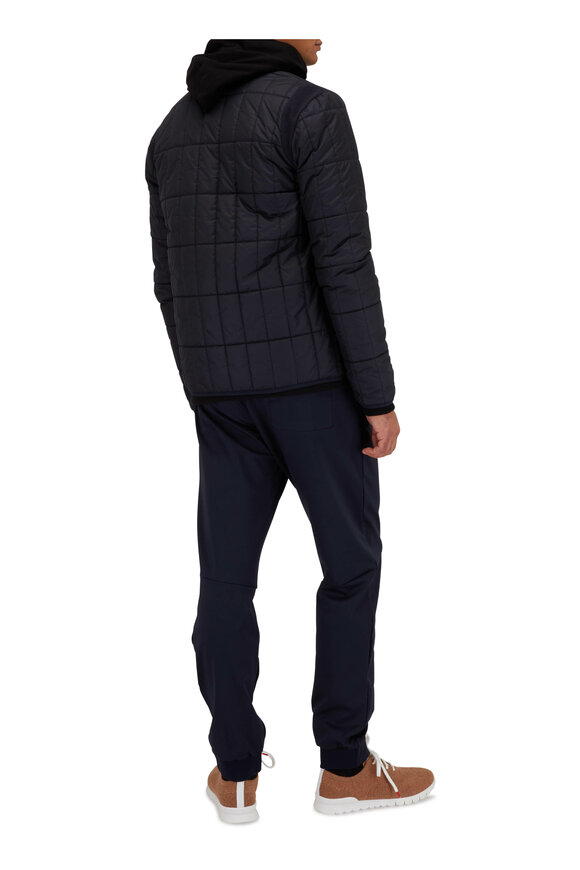 WAHTS - Jax Dark Navy Quilted Bomber Jacket