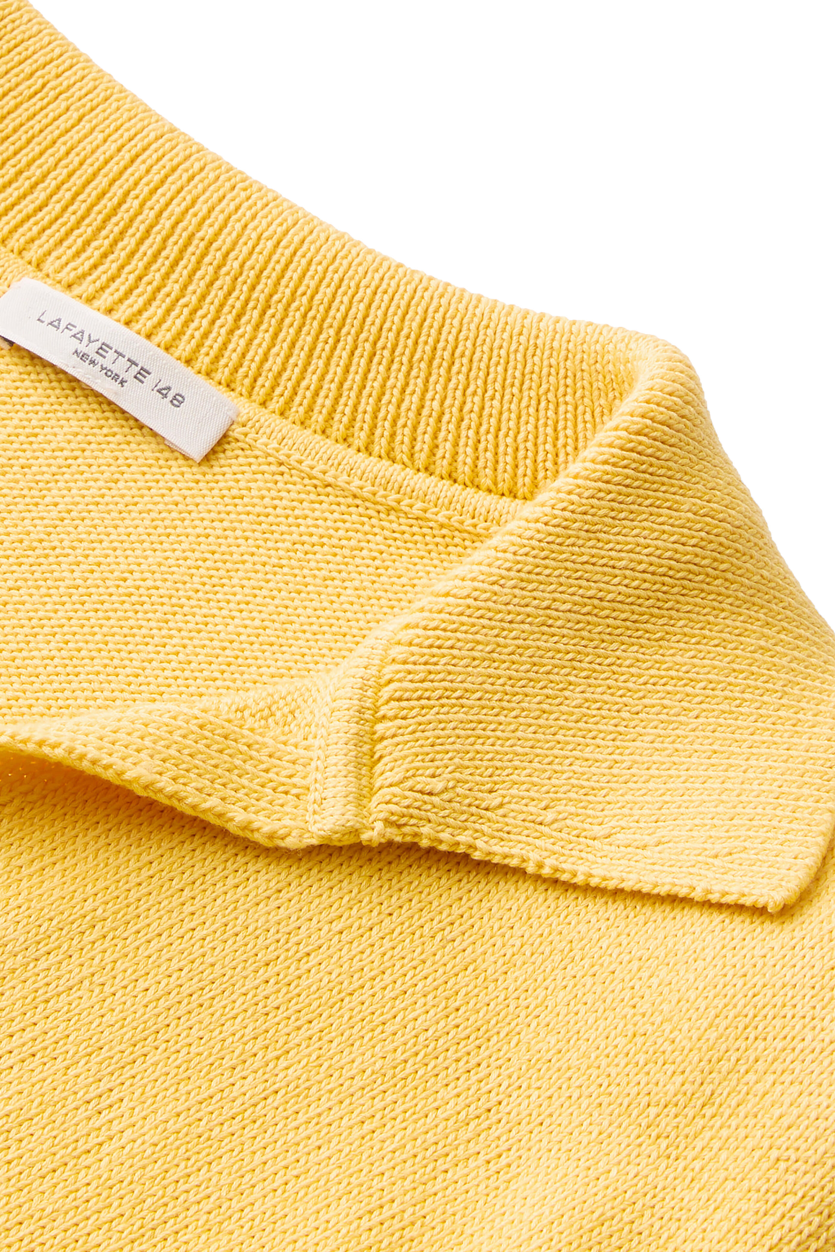 Lafayette 148 New York - Daisy Yellow Pullover Polo Sweater - view 2